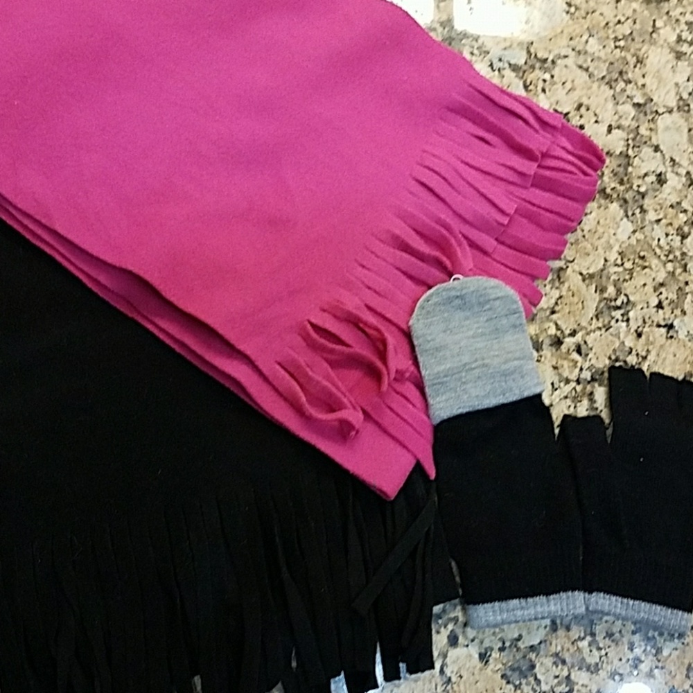Winter scarfs and mittens gloves